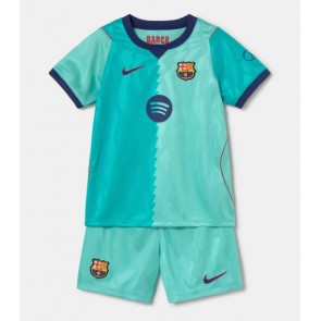 Barcelona Tredjetrøje Børn 2026-27 Kortærmet (+ Korte bukser)
